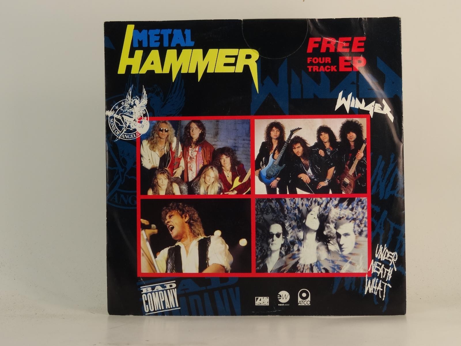 METAL HAMMER WINGER (77) 4 Track 7" Single plus Picture Sleeve WEA RECORDS LTD