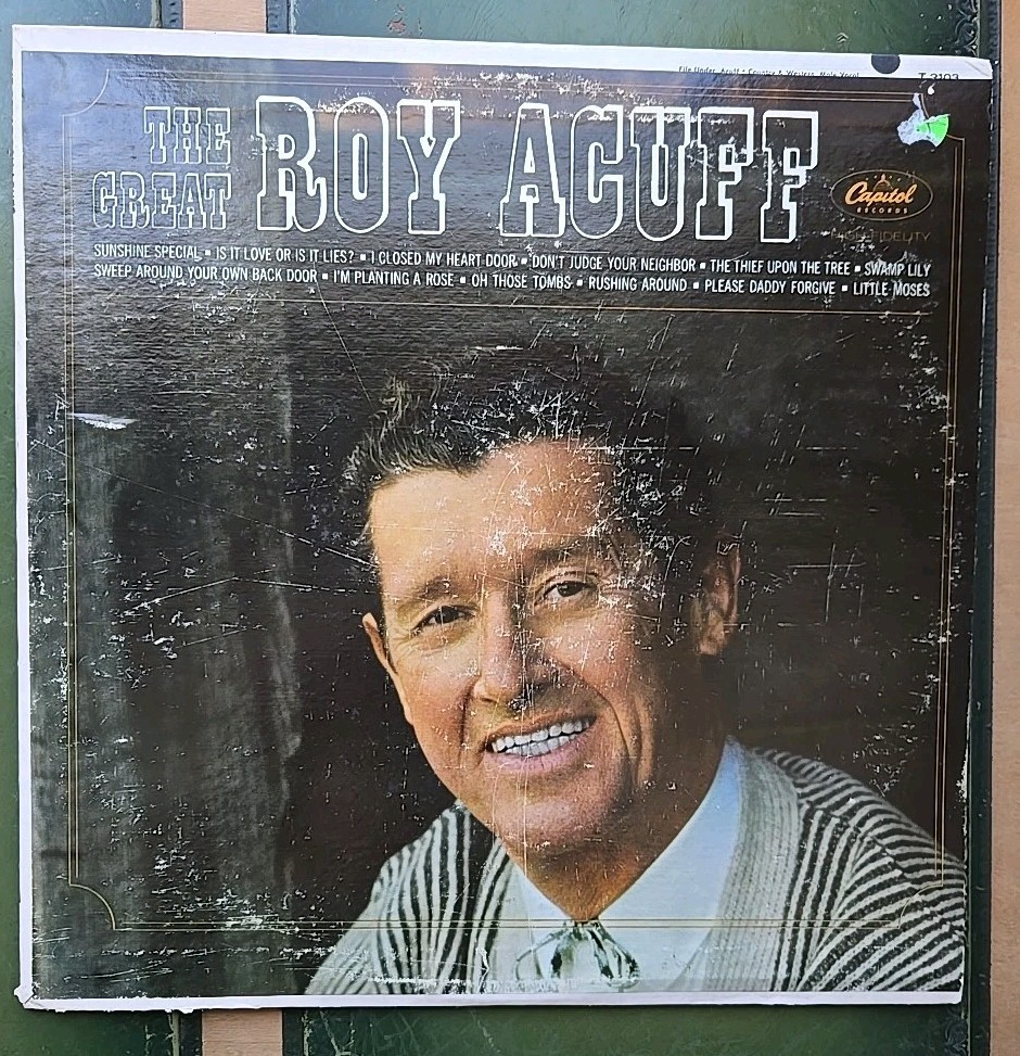 VTG The Great Roy Acuff Record 12" Vinyl LP 33 RPM T 2103