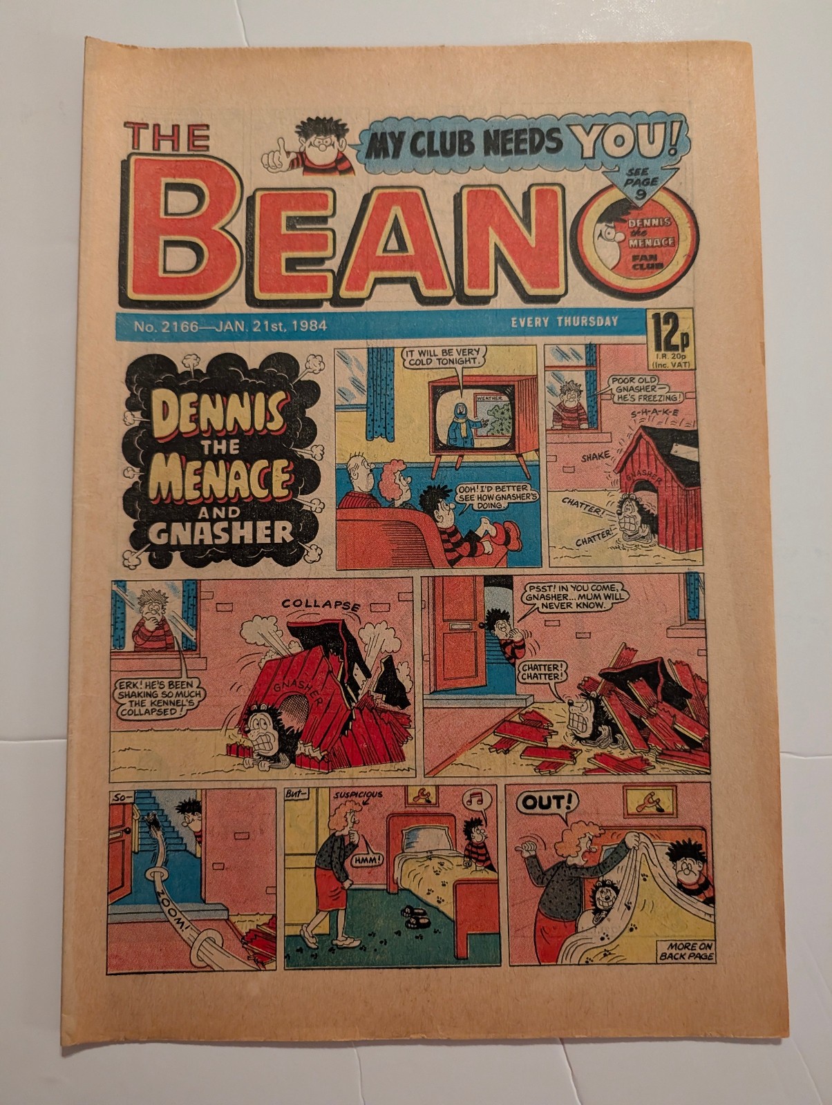 Beano Comic No 2166, January 21st 1984.