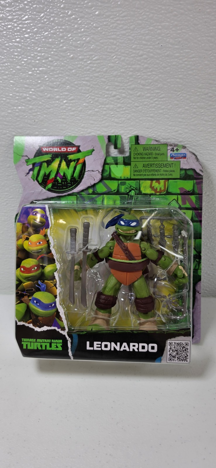 2026 TMNT Leonardo Action Figure Playmates World of Teenage Mutant Ninja Turtles