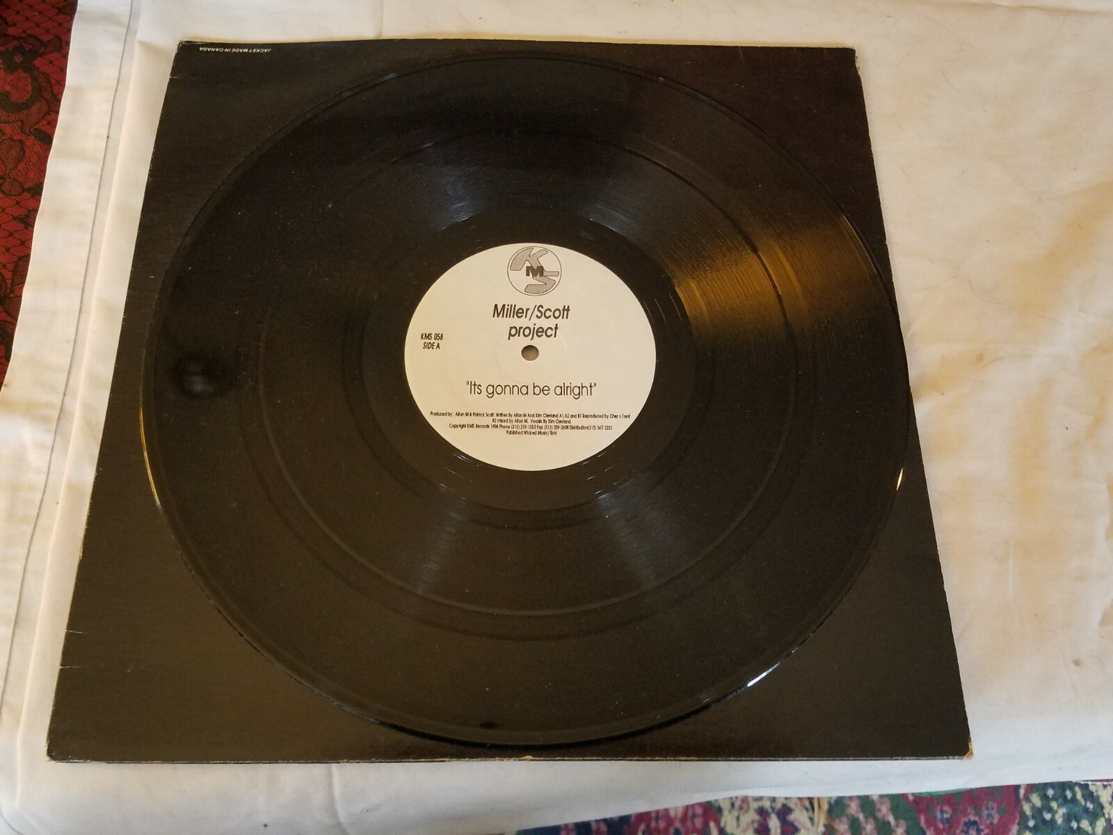 MILLER/SCOTT Project It's Gonna Be Alright KMS 058 12" Vinyl Single 