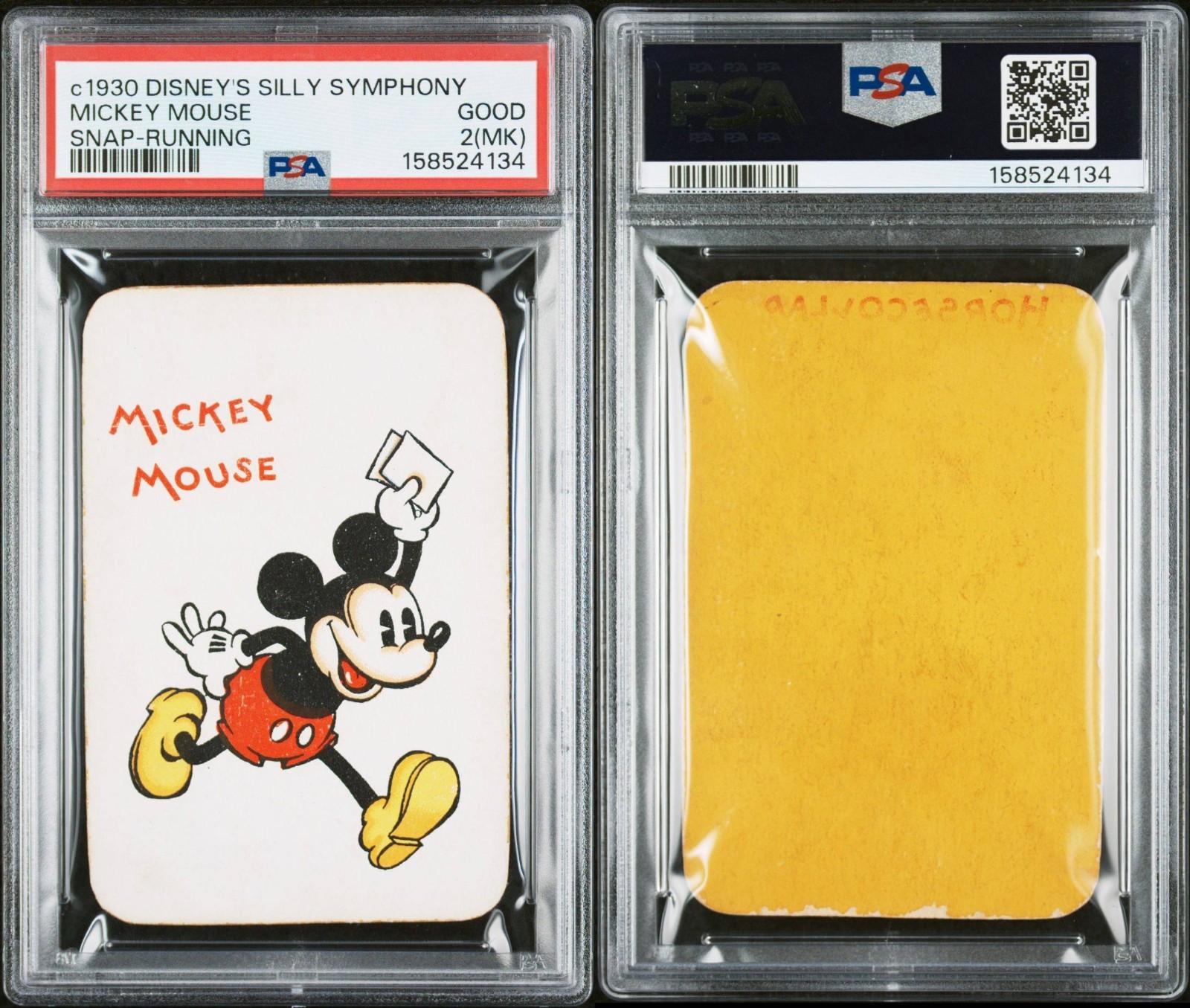 MICKEY MOUSE c1930 DISNEY Silly Symphony Snap PSA 2