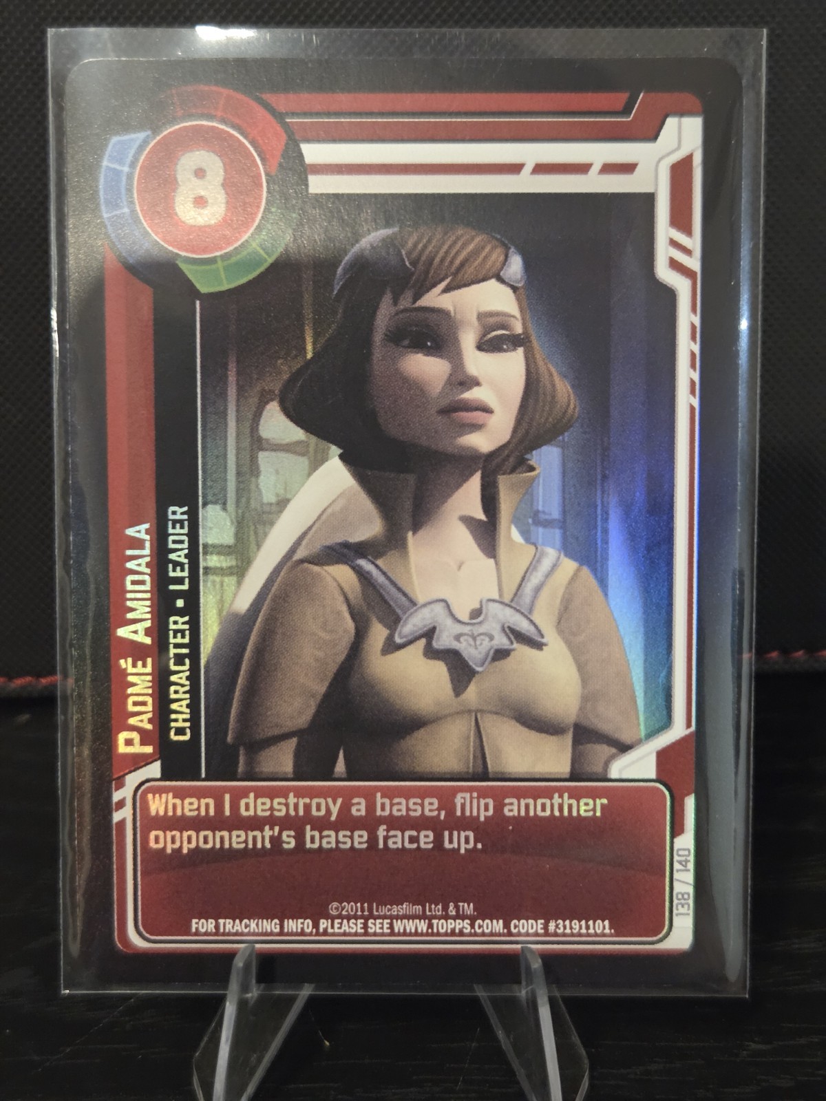 PADME AMIDALA 2011 Topps Star Wars Clone Wars Adventures TCG Foil 