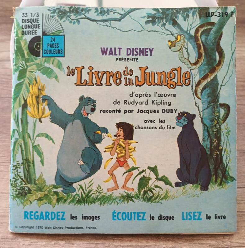 Vinyle histoire Disney Le livre de la jungle