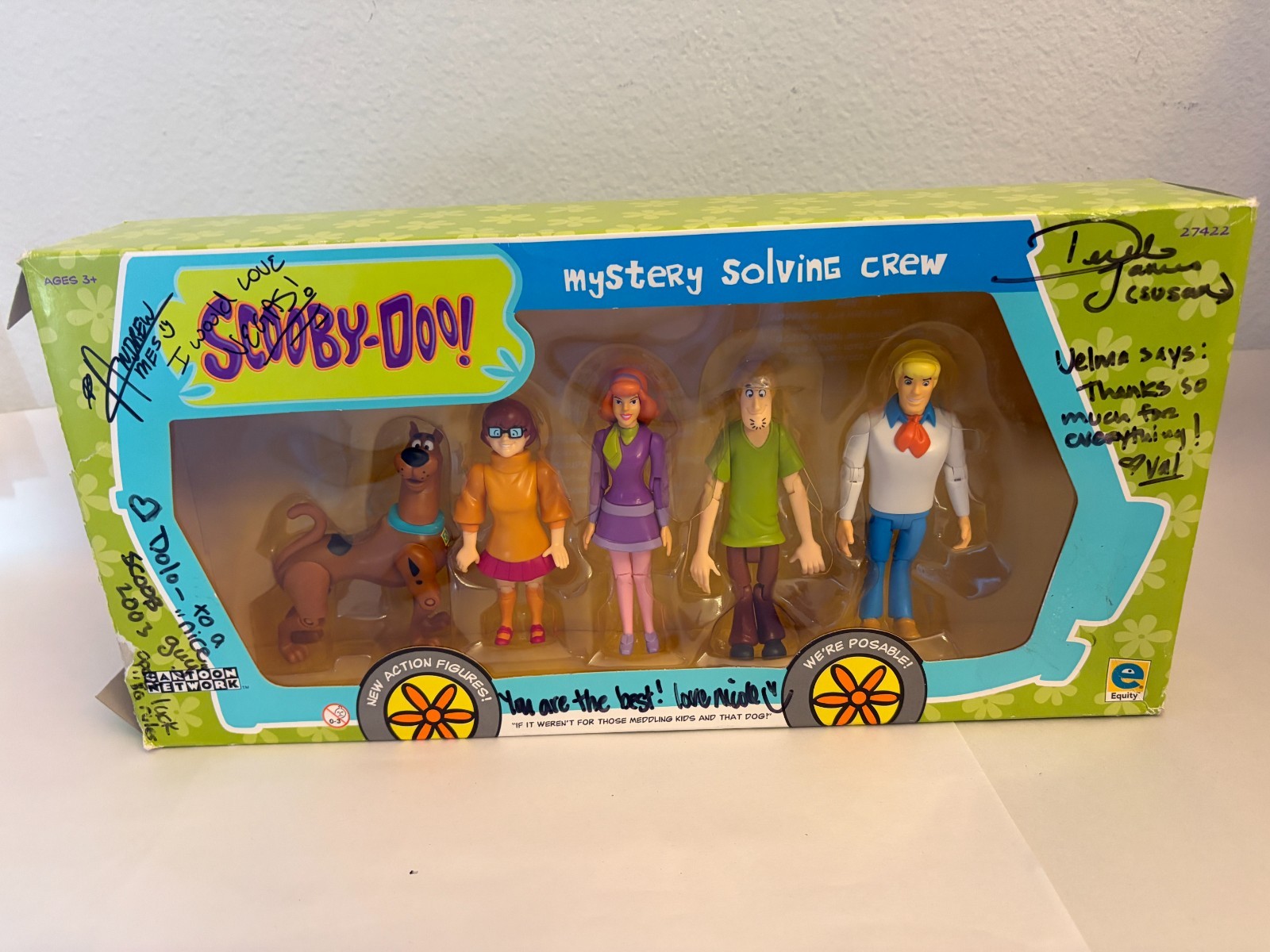 Set 5 personaggi Scooby-Doo 2002 Mystery Solving Crew posabile con scatola