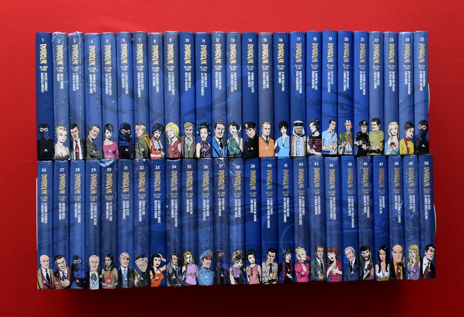 DIABOLIK  GLI ANNI D'ORO  1/50  COMPLETA Del 2010 - MONDADORI (34 blisterati)