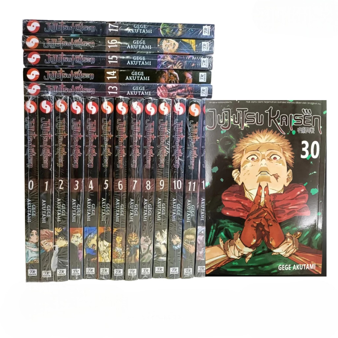 NUOVO Jujutsu Kaisen Manga SET Volume 0-30 Versione Inglese Fumetto JJK Sorcery