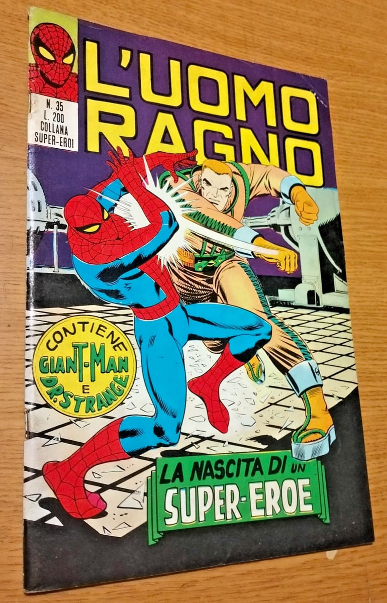 UOMO RAGNO  # 35-LA NASCITA DI N SUPEREROE-EDIZIONE CORNO-1971-EDICOLA-NON  RESO
