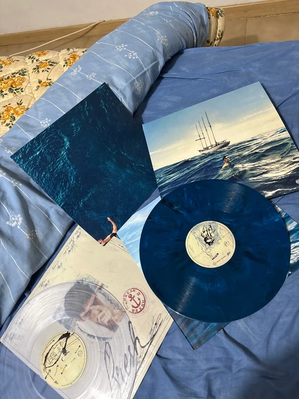 Vinile Bresh Mediterraneo con poster - 2LP Sea Marbled Blue + Transparent