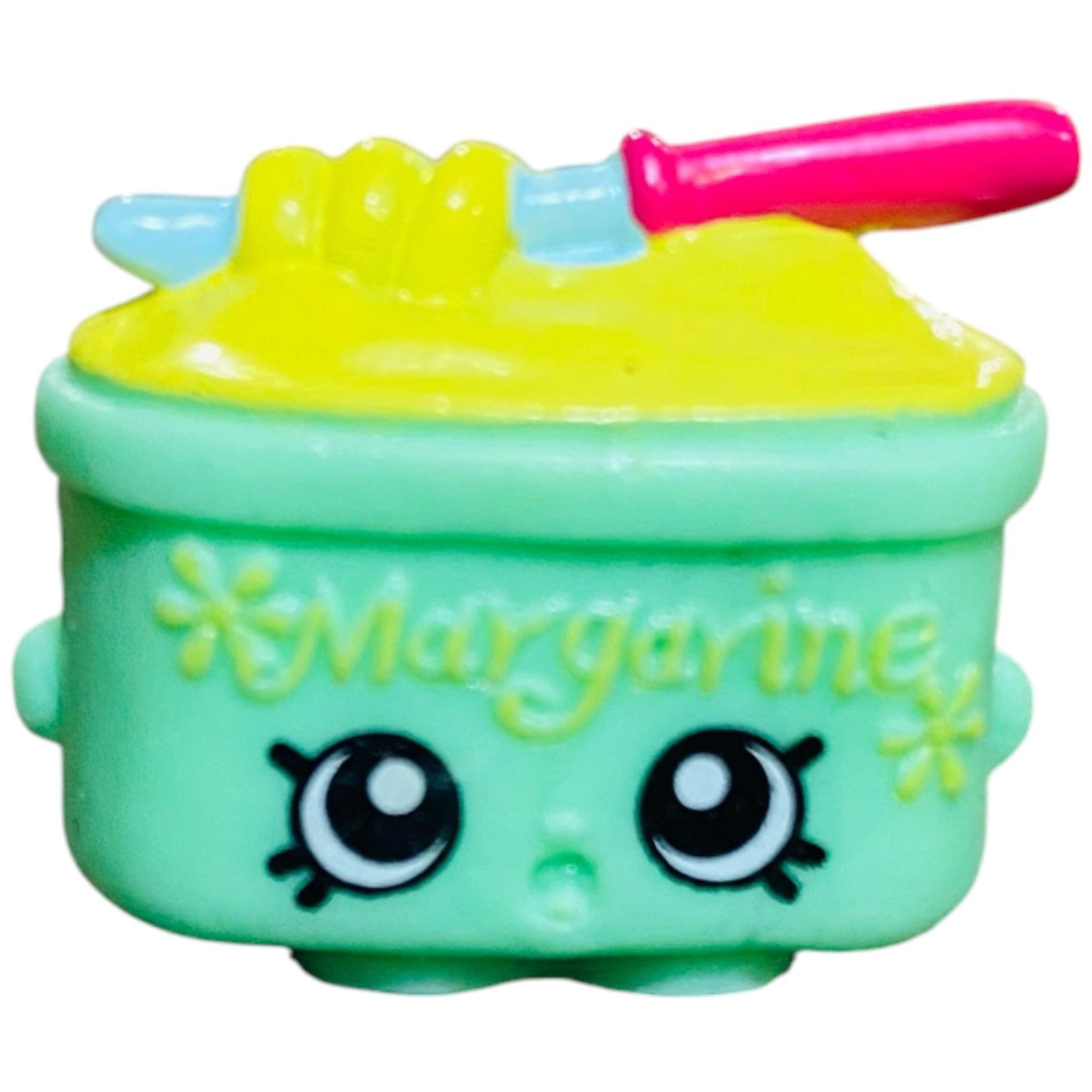 Shopkins Season 1 Exclusive MARGARINA Margarine Green Minifigure Small Mart RARE