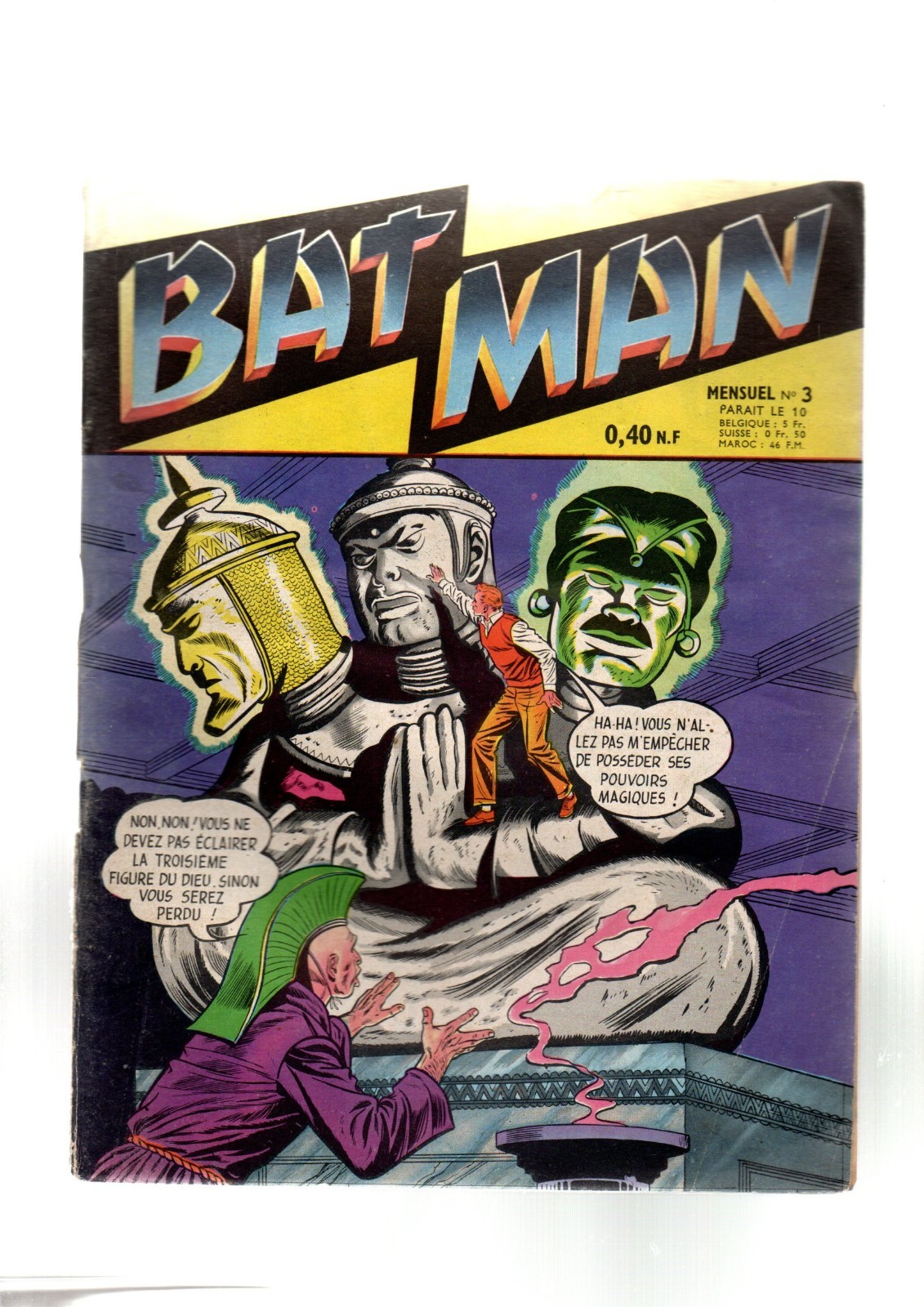 BATMAN n°3. Editions ARTIMA 1960. Récit complet en TBE