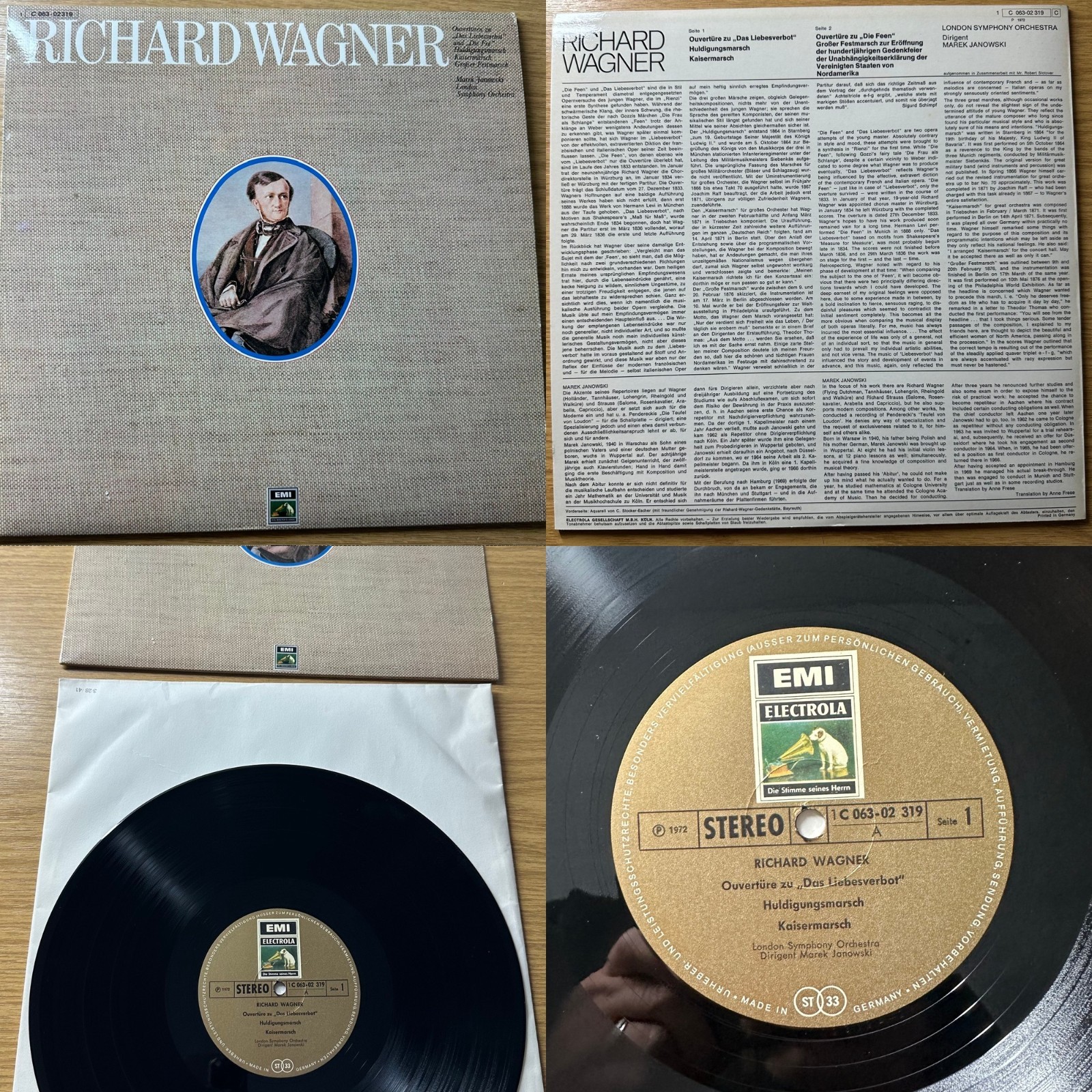 Wagner Janowski Liebesverbot Feen Huldigungsmarsch EMI 1C 063-02 319 LSO