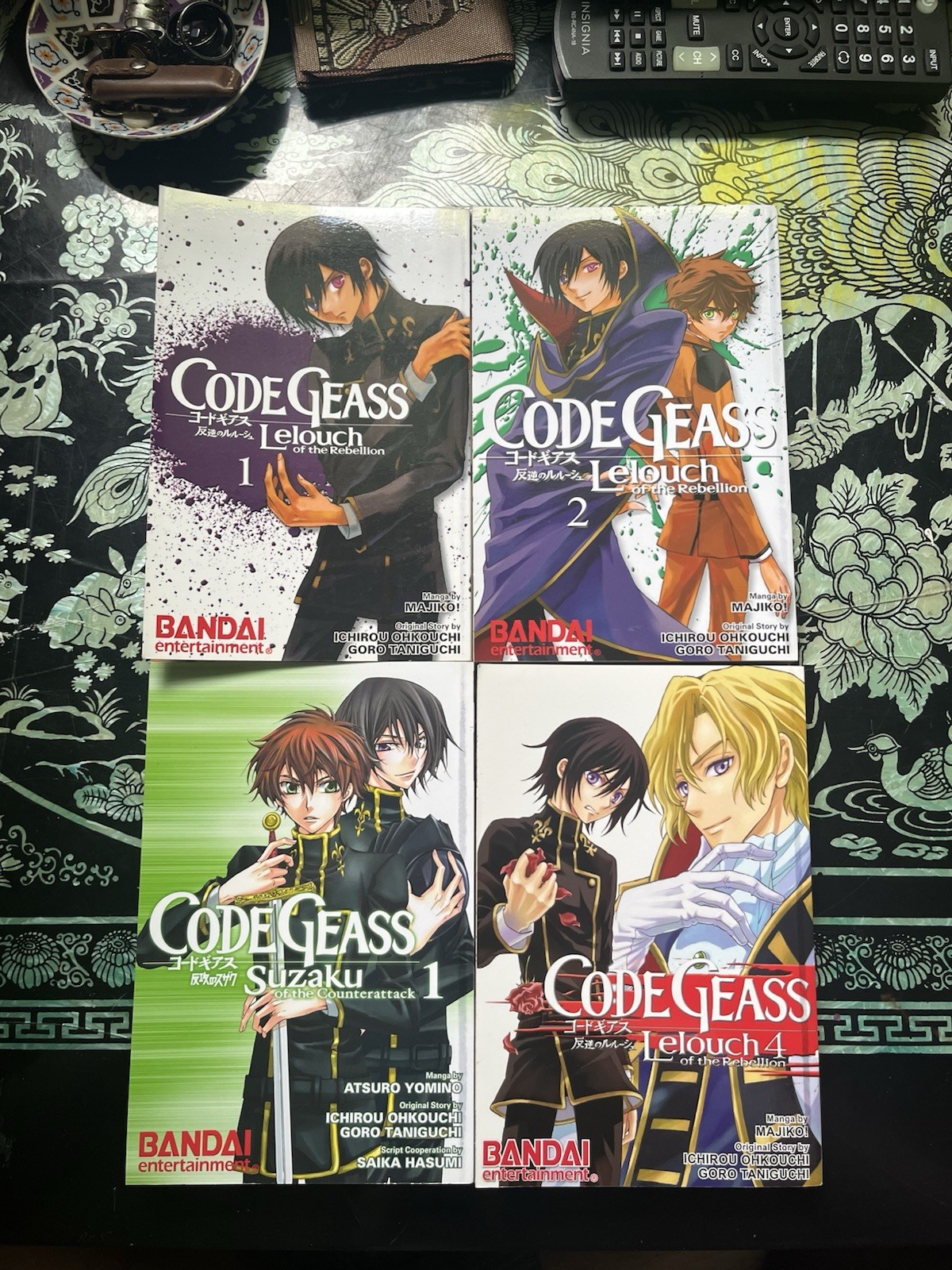 Lotto manga Code Geass Lelouch Of The Rebellion Vol 1, 2, 4 Suzaku Vol 1 RARO FUORI PRODUZIONE