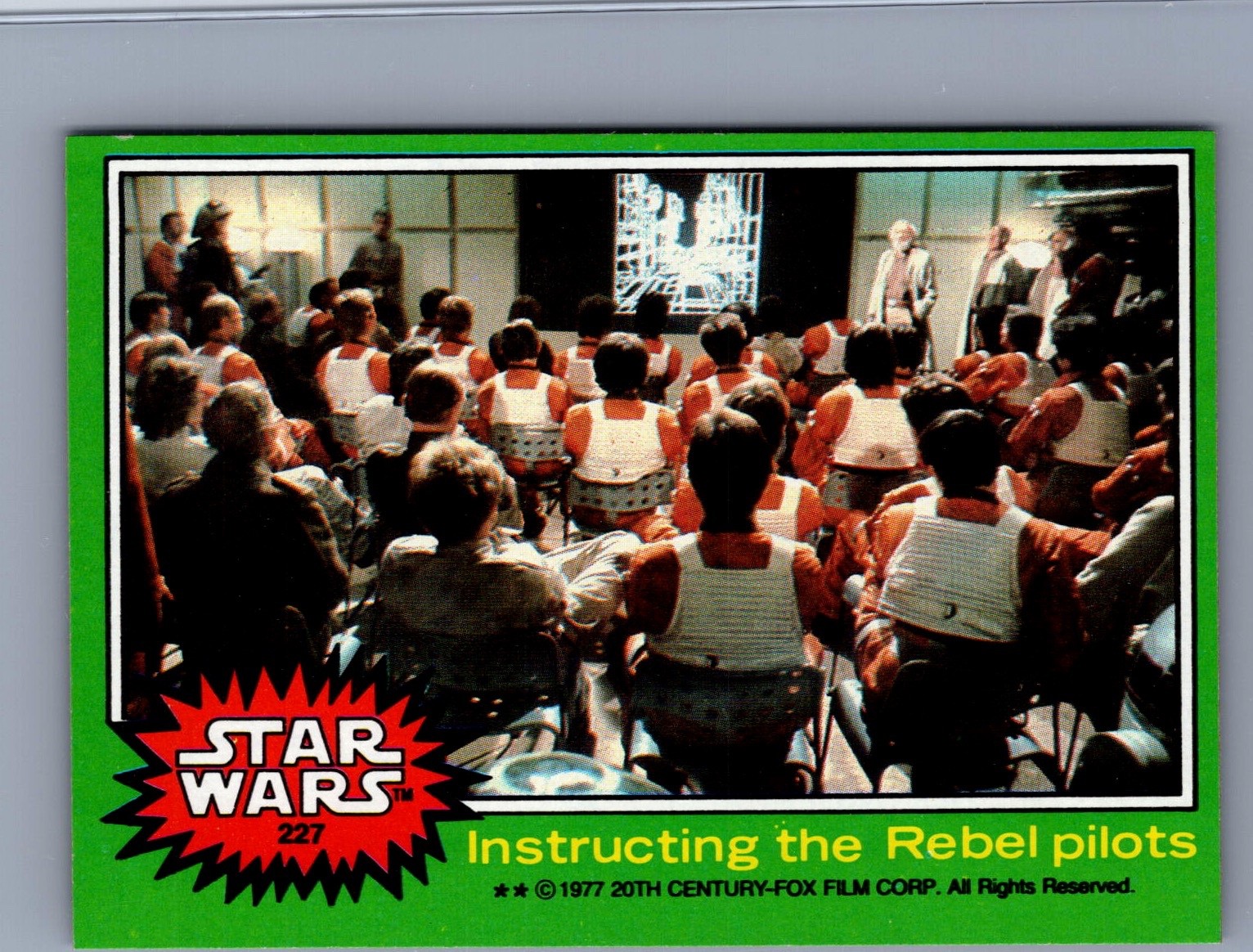 Instructing the Rebel Pilots - 1977 Topps Star Wars #227 NM-MT HIGH GRADE