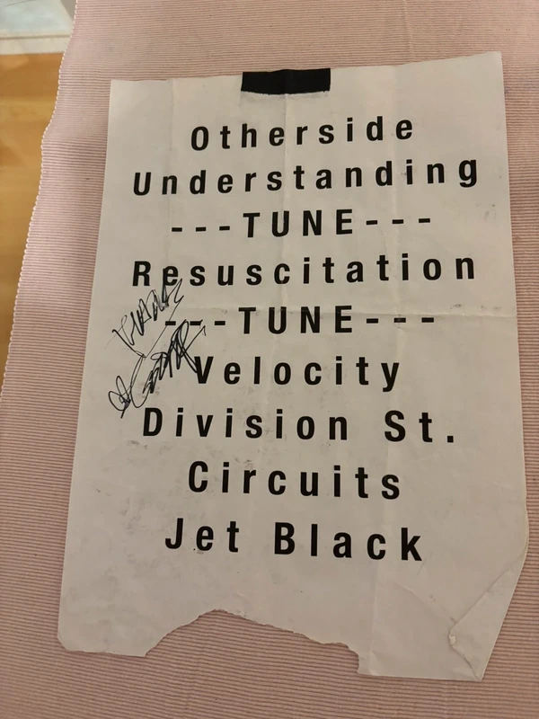 Thursday - Setlist 2009 tour mit Rise Against - Autogramm
