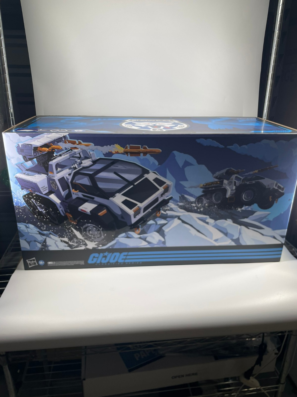 GI Joe Classified Haslab SNOW CAT Vehicle and Bivouac only - No Figures - NEW