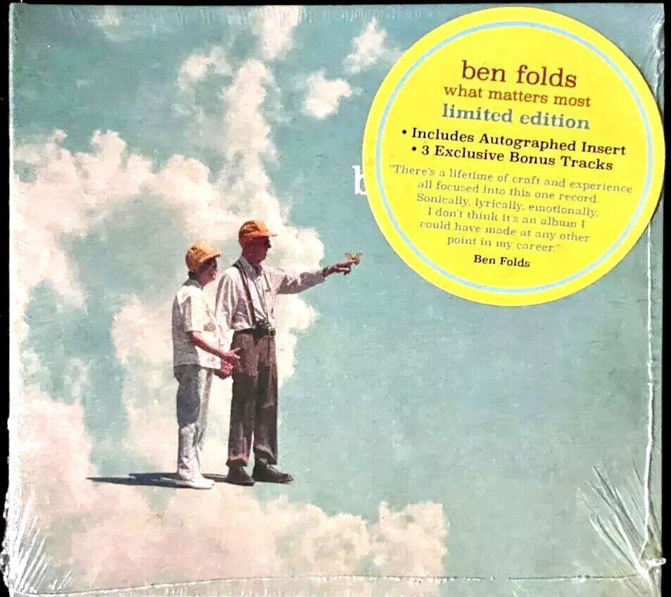 BEN FOLDS What Matters Most CD Autographed Insert and 3 Bonus Tracks *SEALED**