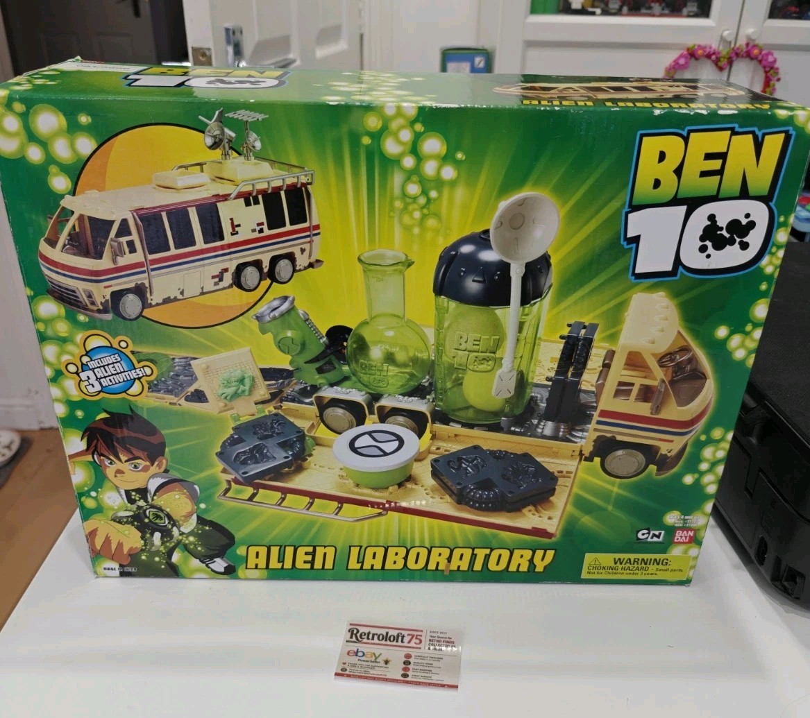 Laboratorio alieno Ben 10 in scatola. Bandai 2006. Completo al 99%. Ottime condizioni
