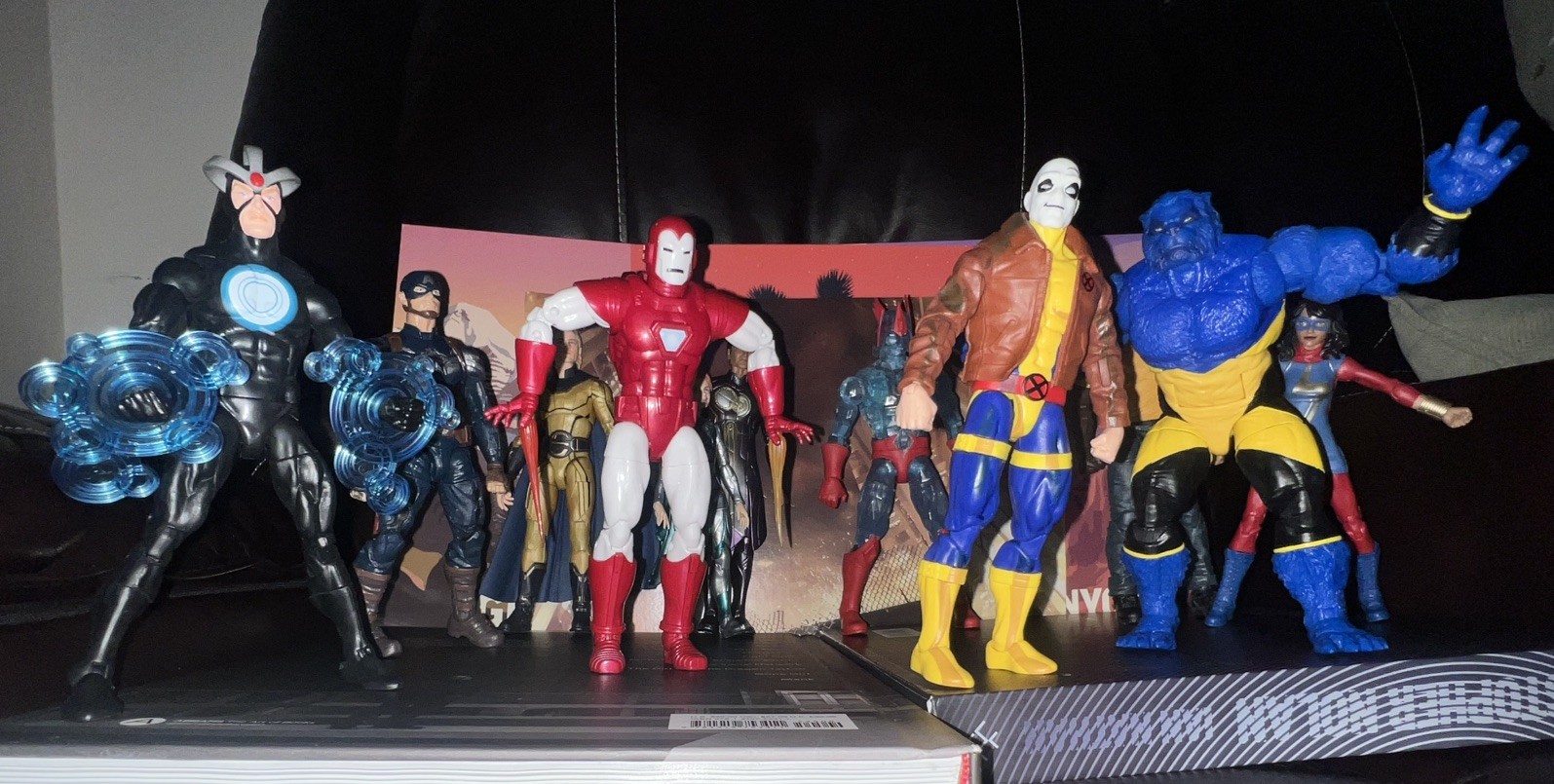 Marvel Legends pacchetto da 6 pollici incl. Bob/Sentinella, Morph, Luke Cage, Ironman, Bestia