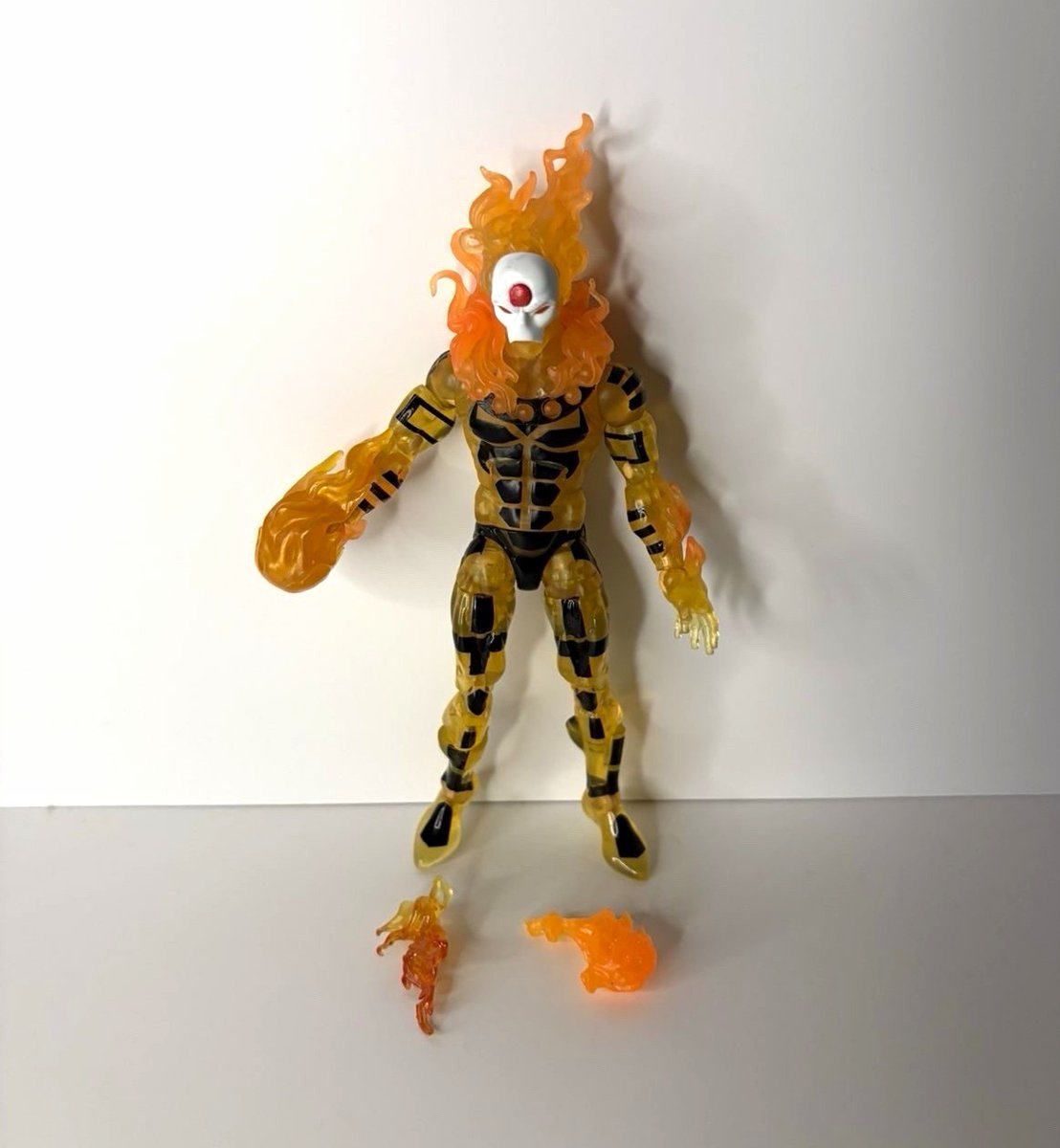 Marvel legends serie età dell'apocalisse Sunfire action figure 6 pollici