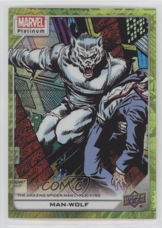 2023 Upper Deck Marvel Platinum High Series Yellow Spotlight /399 Man-Wolf 0q2