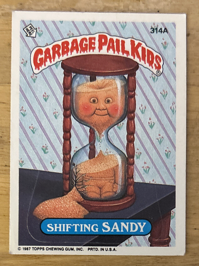 1987 Topps Garbage Pail Kids GPK Serie 8 Cambio Sandy #314A VG O/C