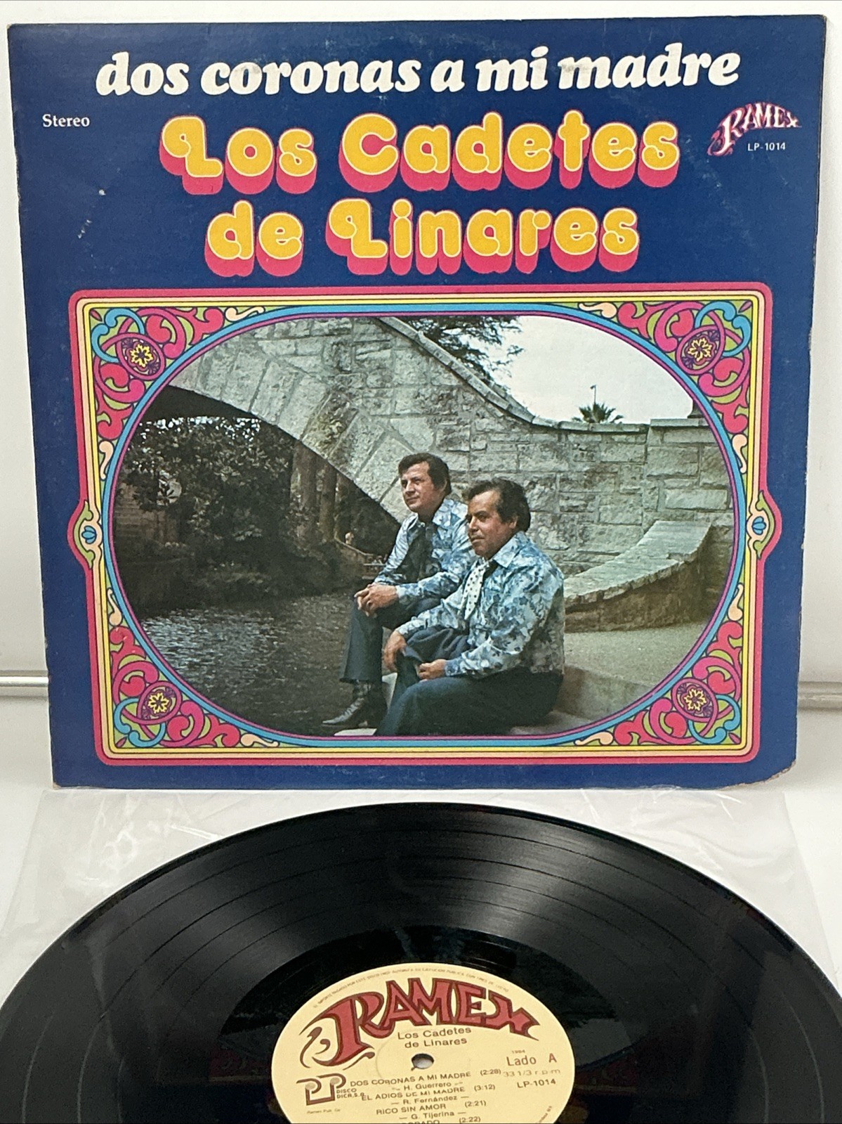 LOS CADETES DE LINARES Dos Coronas A Mi Madre LP: 1984 Near Mint Disc Super Rare
