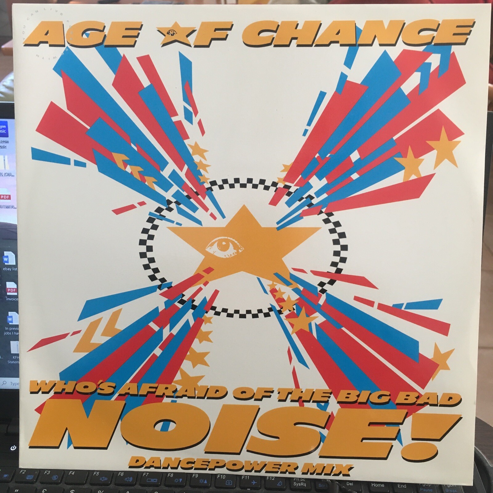 Age Of Chance - Who's Afraid Of The Big Bad Noise? 12" Vinyl NM/NM 1987 Single