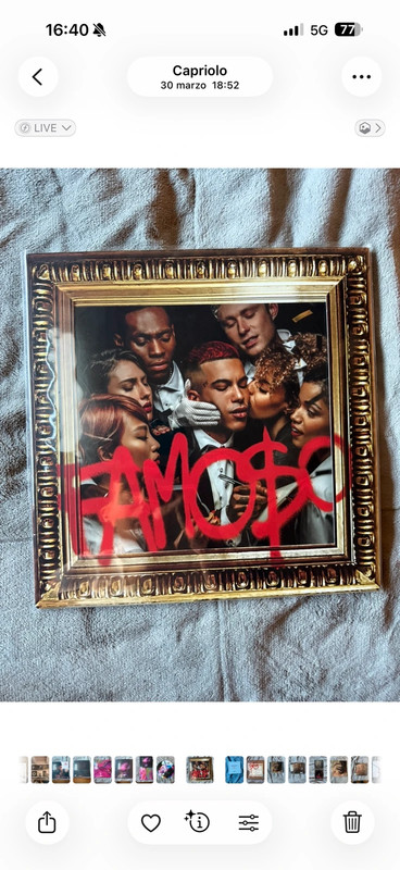 Vinile famoso sfera ebbasta autografato