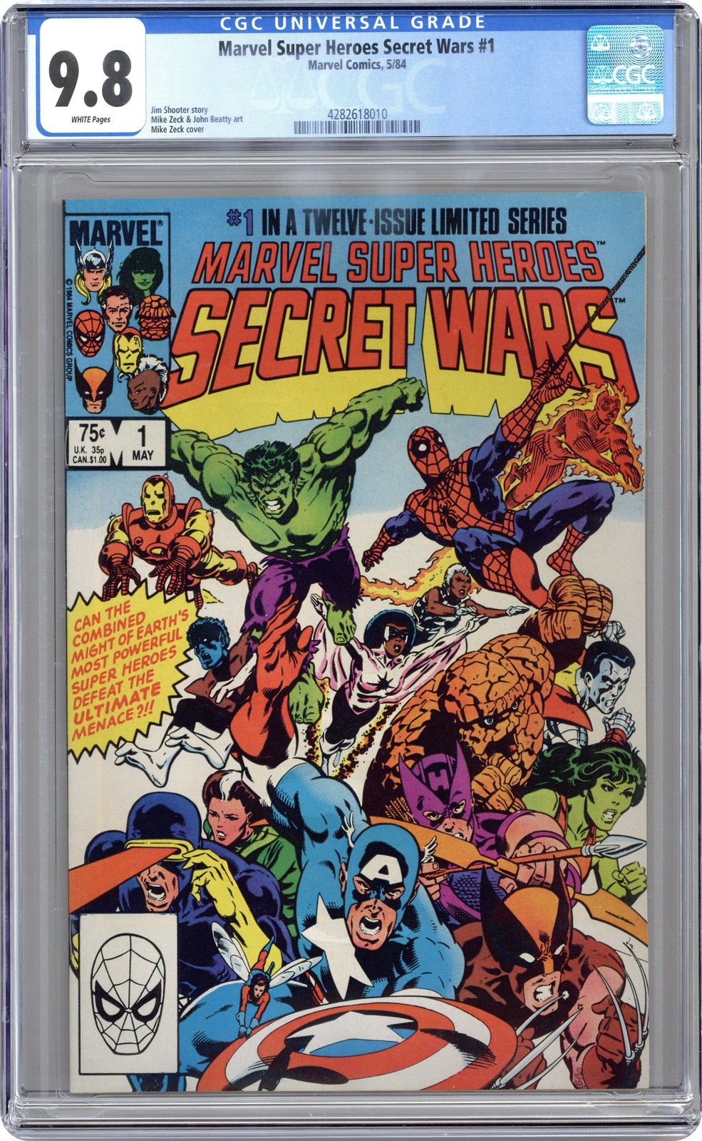 Marvel Super Heroes Secret Wars 1D CGC 9.8 1984 4282618010