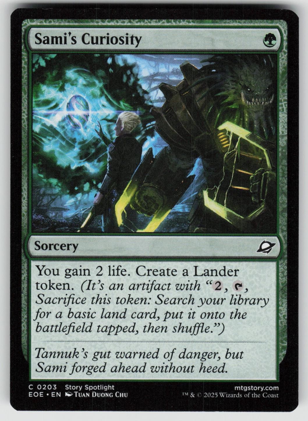 SAMI'S CURIOSITY 203 Edge of Eternities Magic: The Gathering Common quasi nuovo