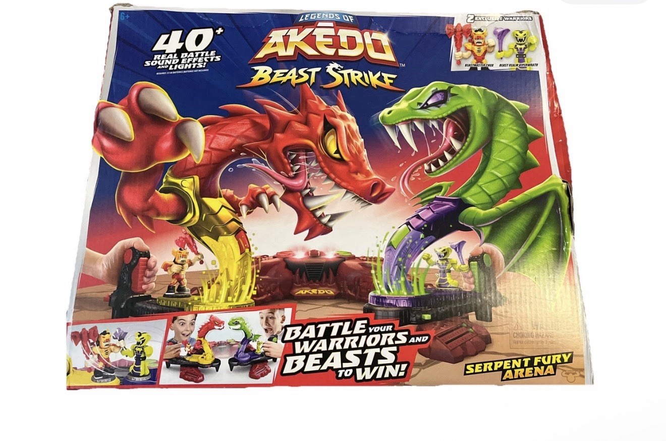 Legends of Akedo Beast Strike Serpent Fury Arena Playset - NUOVO E Sigillato