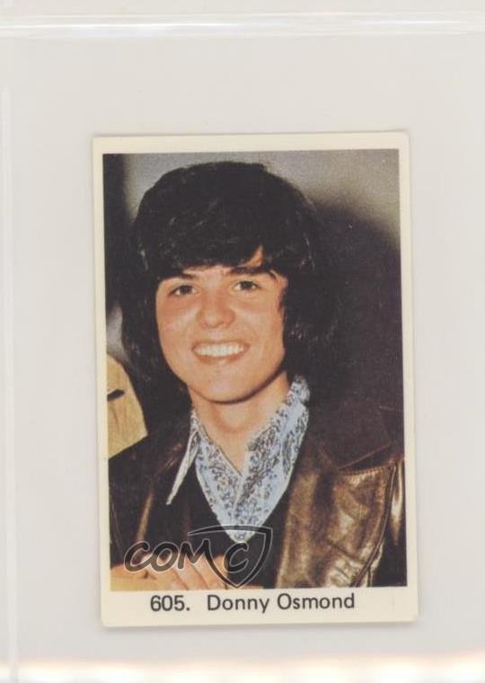 1978-79 svedese Samlarsaker Popbilder periodo dopo numero Donny Osmond #605 0i4g