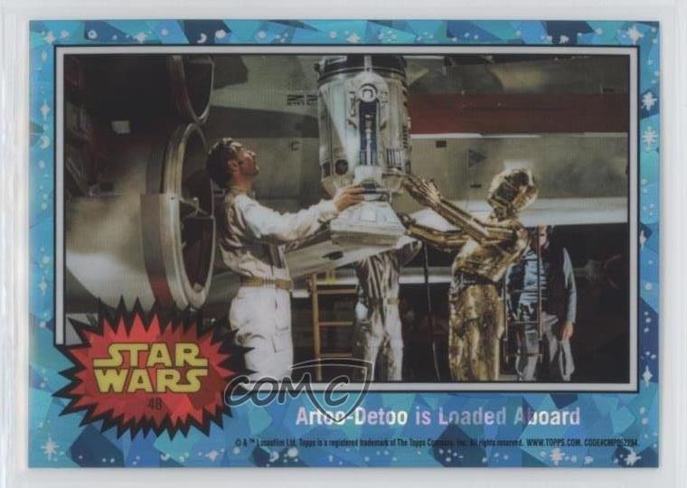2022 Chrome Sapphire Star Wars R2-D2 C-3PO Artoo-Detoo è caricato a bordo #48 0m4q