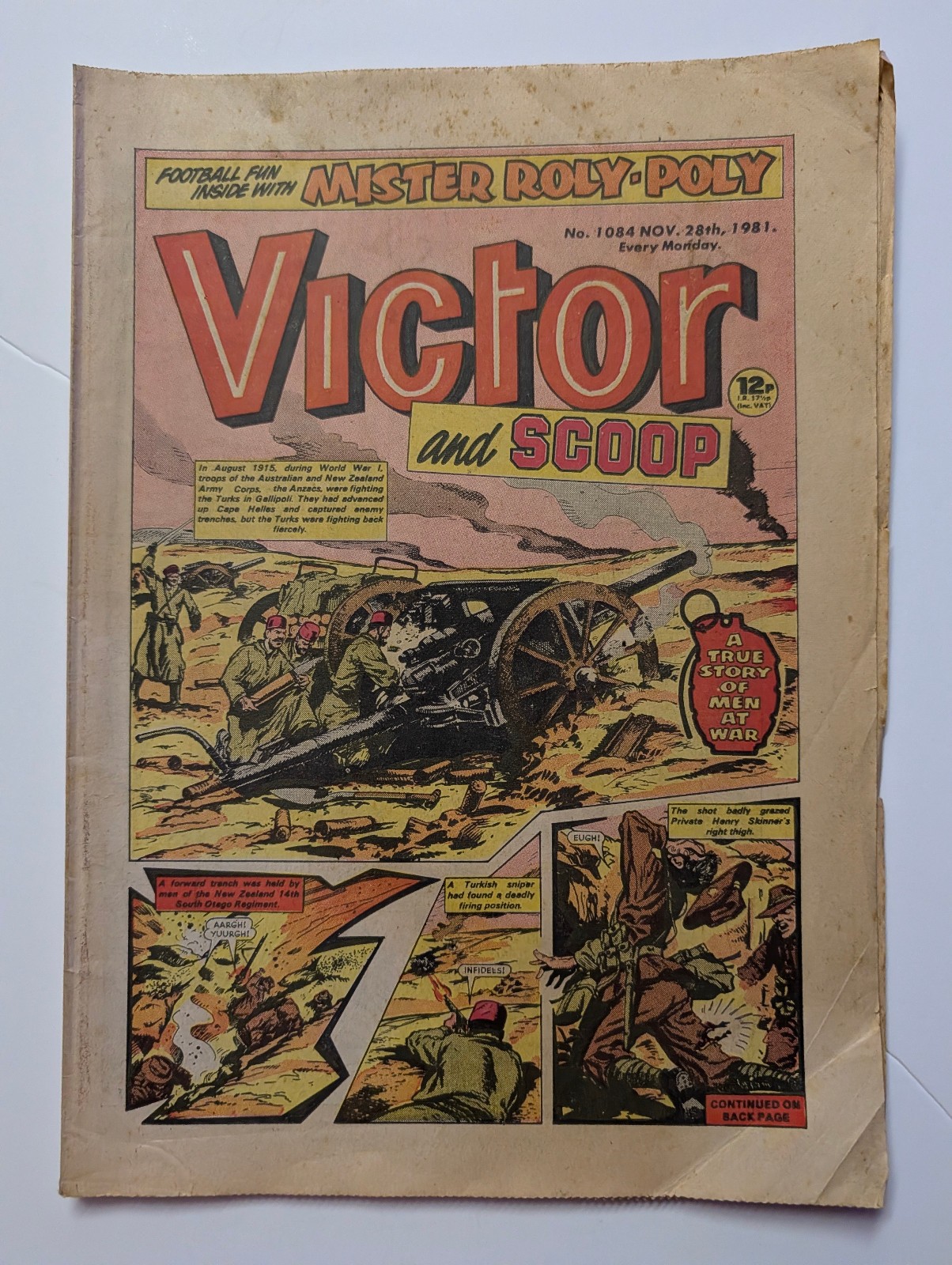 The Victor and Scoop Comic, No 1084, November 28th 1981.