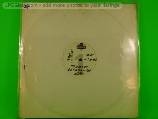 THE KANE GANG GUN LAW (492/17) (492) 3 Track Promo 12" Single plus Company Sleev