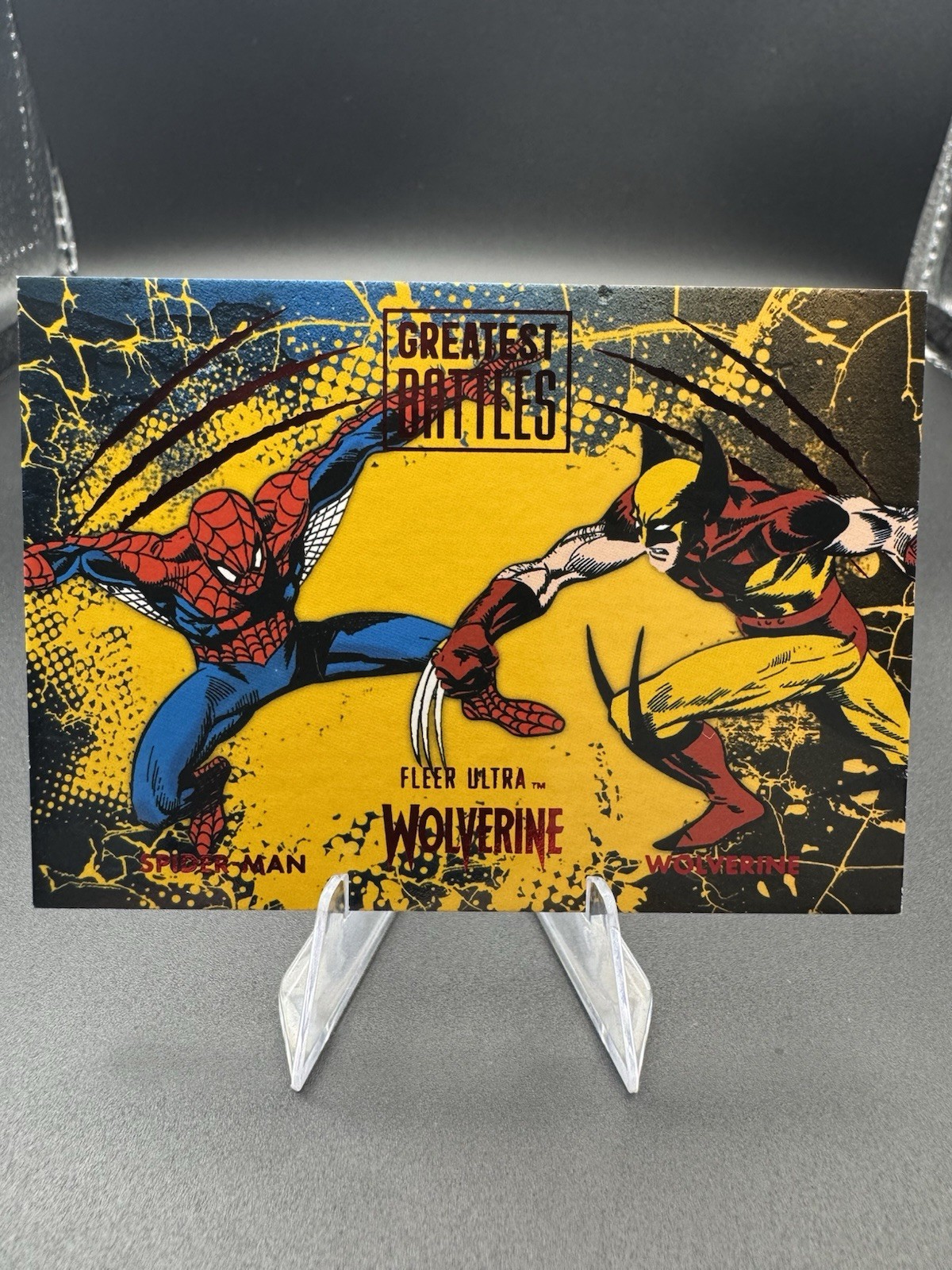 Fleer Ultra Wolverine Greatest Battles Wolverine & Spiderman 53/74