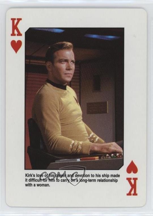 Carte da gioco Hoyle Star Trek 1998 la serie originale Capitan Kirk #KH a8a