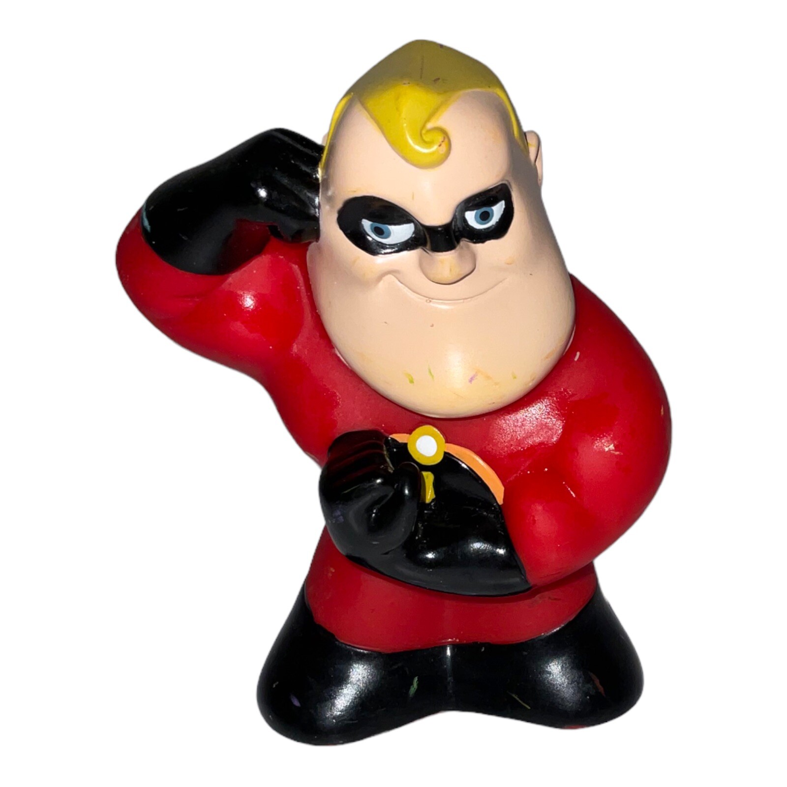 Disney Pixar Mr. Incredibile giocattolo da bagno/piscina in gomma dura/giocattolo per animali domestici