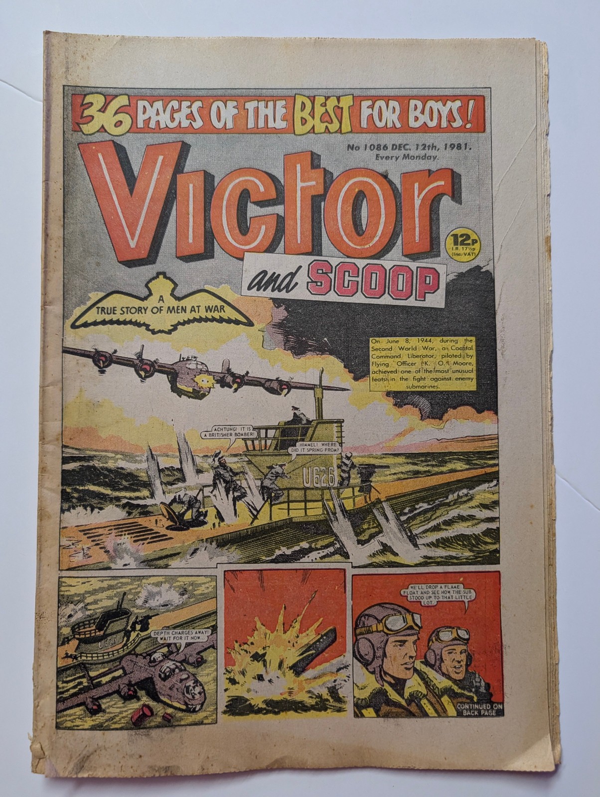 The Victor and Scoop Comic, No 1086, December 12th 1981.