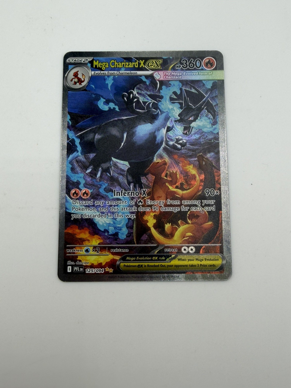 Pokemon Tcg Mega Charizard X Ex 125/94 Sir Fiamme Fantastiche Set Inglese