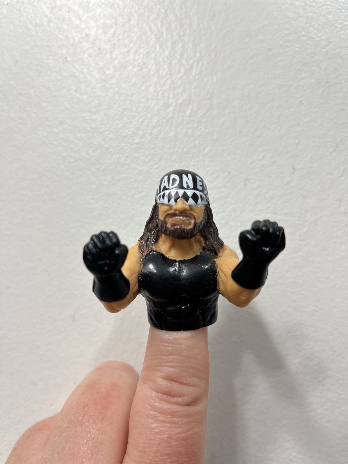 Randy Macho Man Savage 1999 WCW GIOCATTOLO MAX Finger Fighters lottatore pollice
