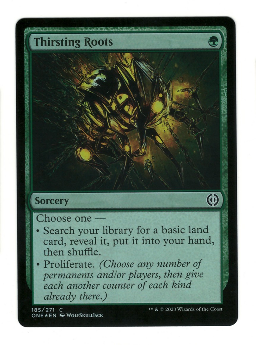 MTG Thirsting Roots Foil 185 Phyrexia All Will Be One Magic The Gathering