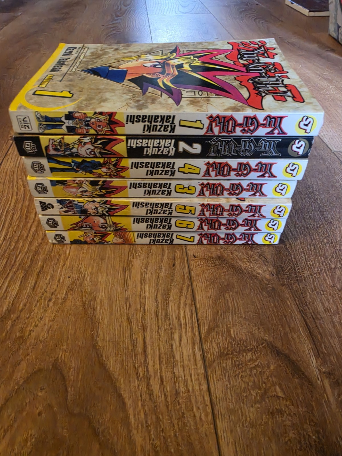Yu-Gi-Oh! Manga Set Volumes 1-7 by Kazuki Takahashi Paperback (2008)