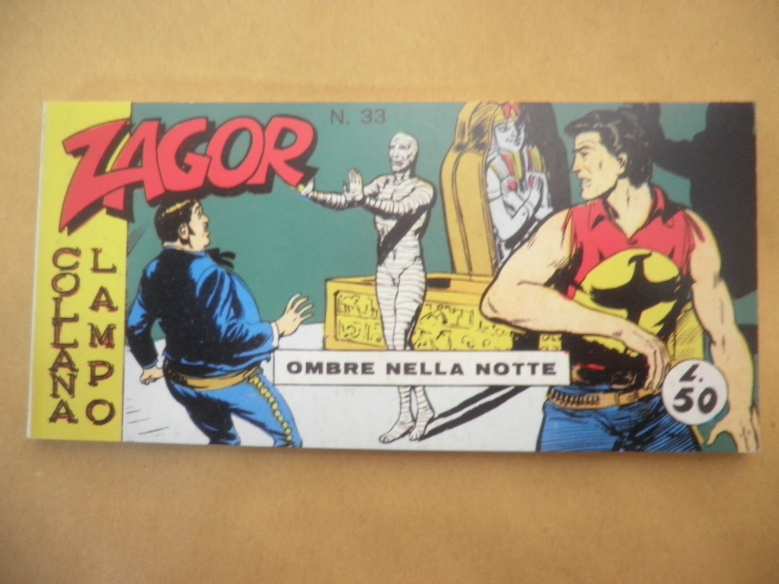Zagor Anastatica Striscia Mercury  Terza 3° Serie N 33 Ombre nella Notte C%