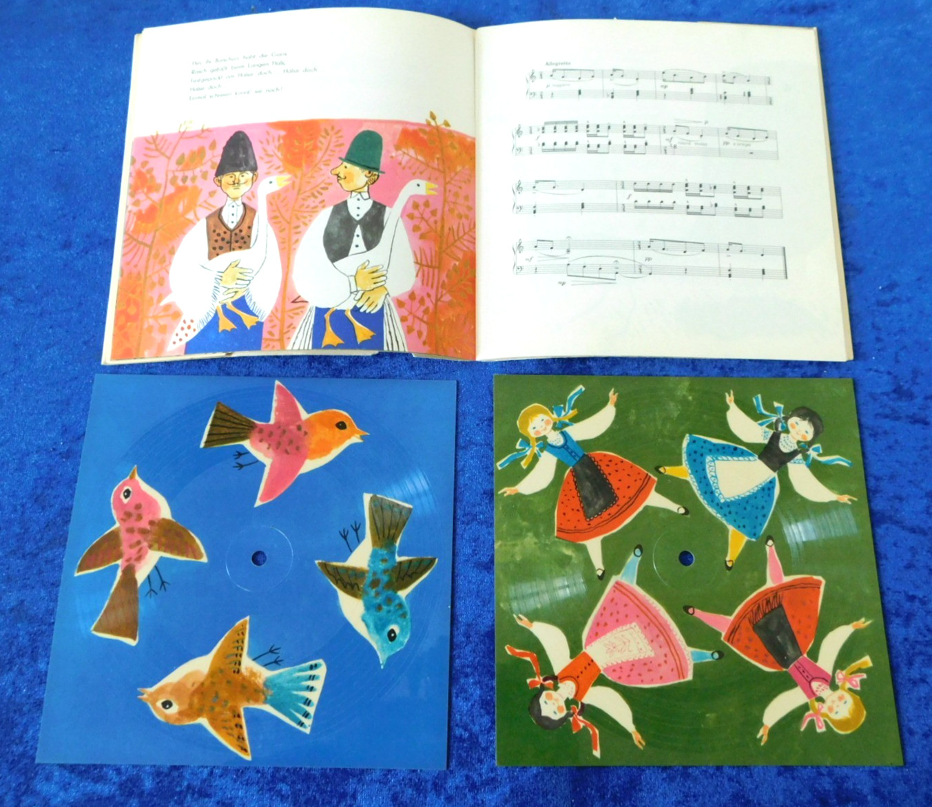 Bela Bartok - Bilderbuch für Kinder - 2 Schallfolien - 1964 VEB Verlag Leipzig