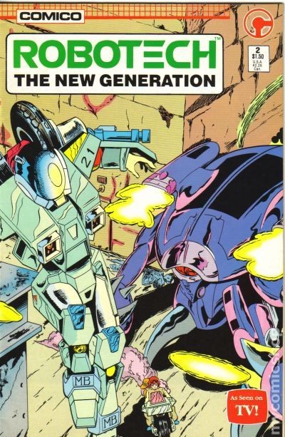 Robotech La Nuova Generazione #2 VF- 7.5 1985 Immagine Stock