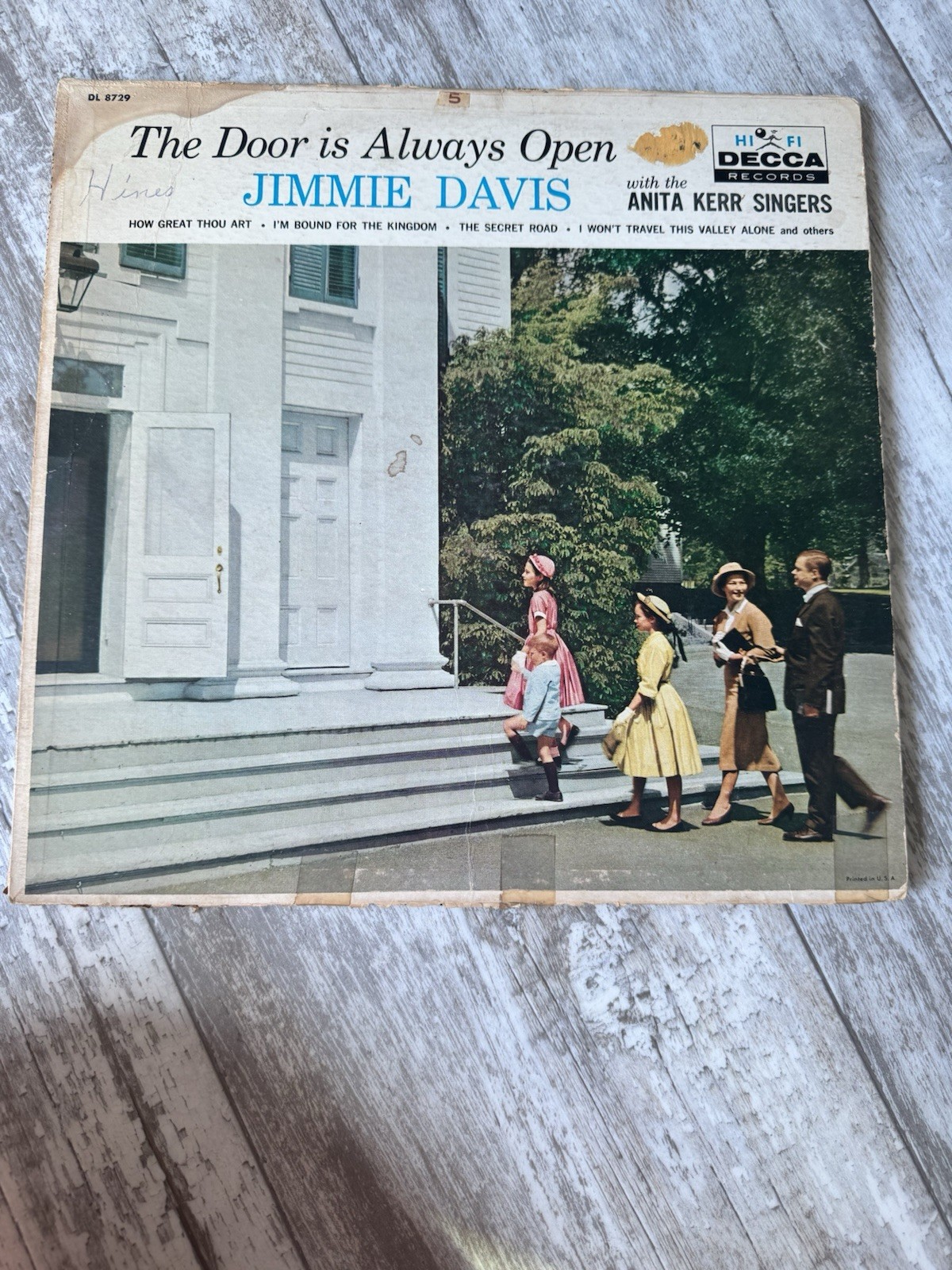 Jimmie Davis - The Door Is Always Open - 1958 NM Country Gospel 45 EP on Decca