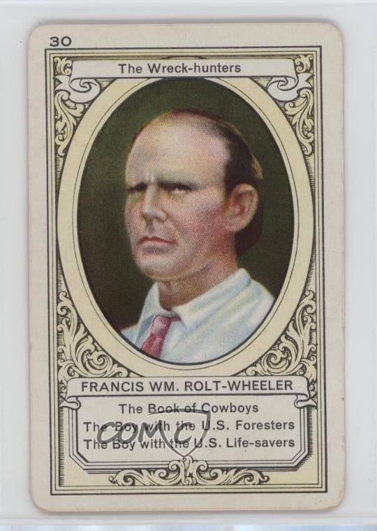 1950s EE Fairchild Authors Card Game Francis Wm Rolt-Wheeler #30 0kb5