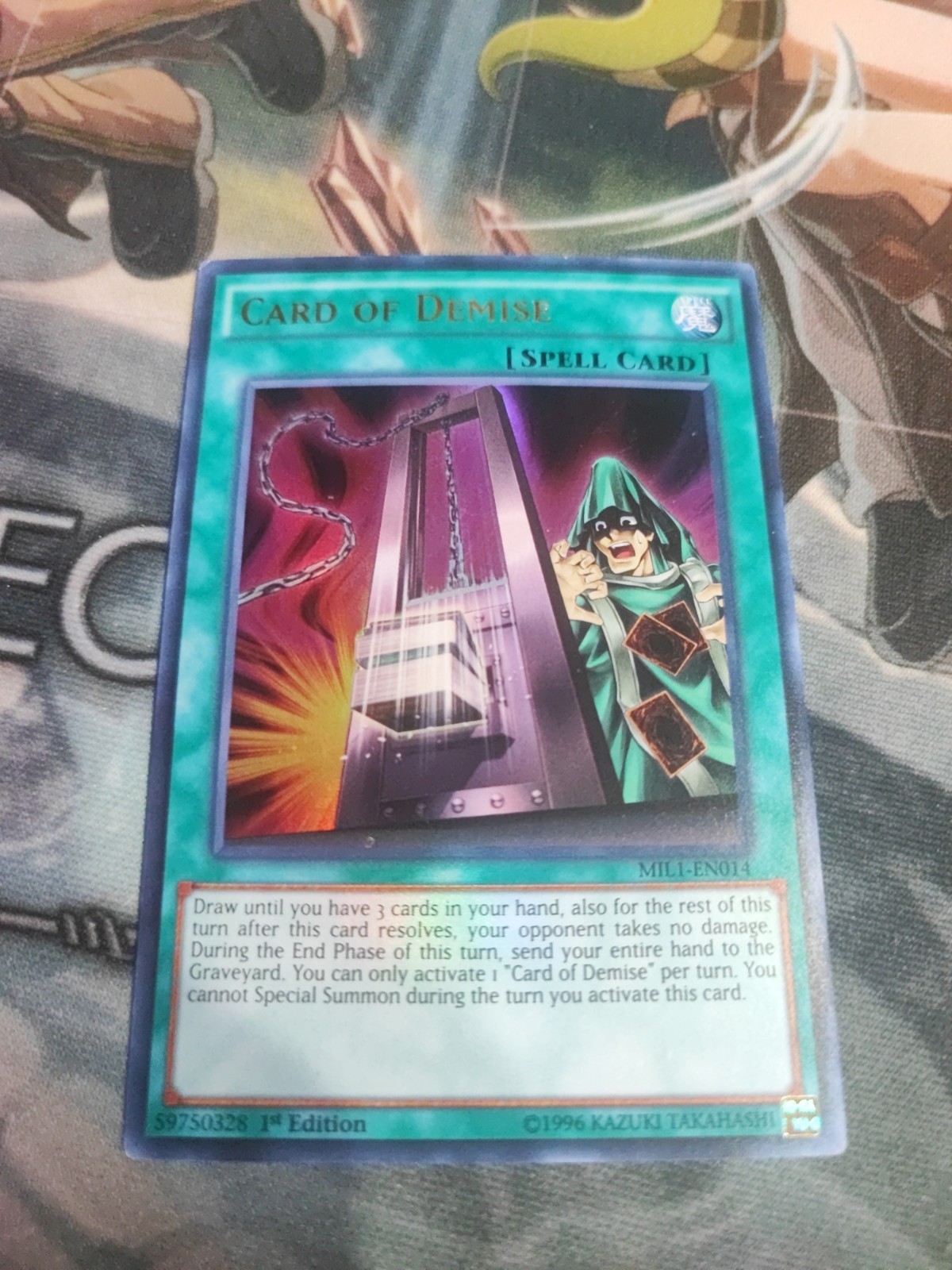 Carta Yugioh della Morte MILI-EN014 Ultra Rara 1° Edizione NM